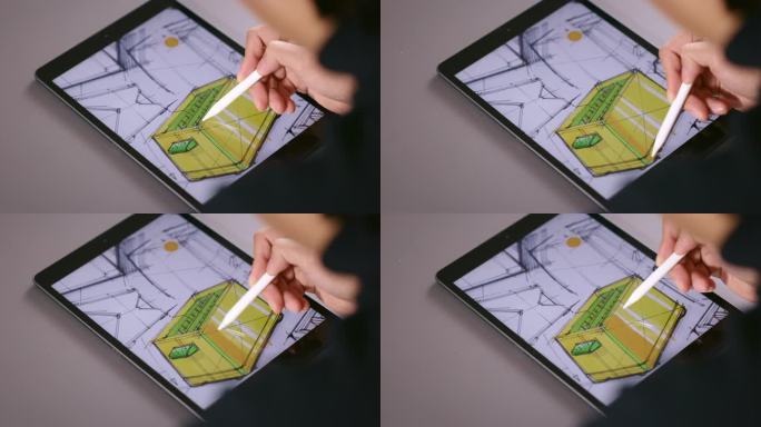 【正版素材】工业设计平板电脑绘图