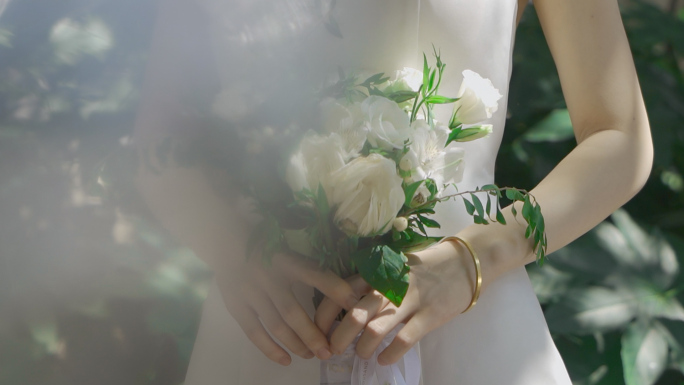 新娘手中的手棒花