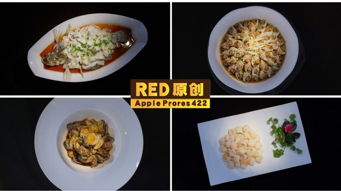 美食成品菜肴菜谱合集饭店会所环境展示