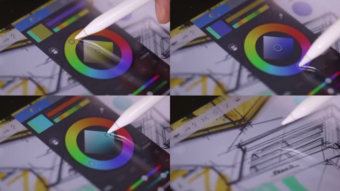【正版素材】工业设计平板电脑绘图取色器