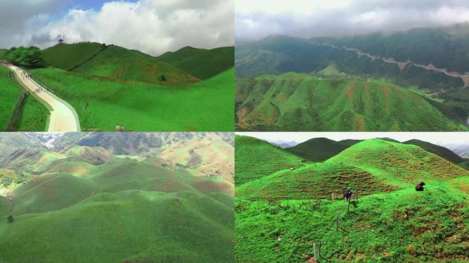 桂林 高山 航拍 自驾 南山牧场