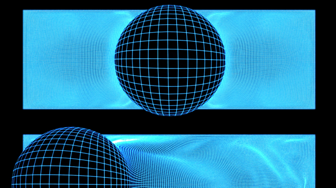 裸眼3d网格线框动画8k