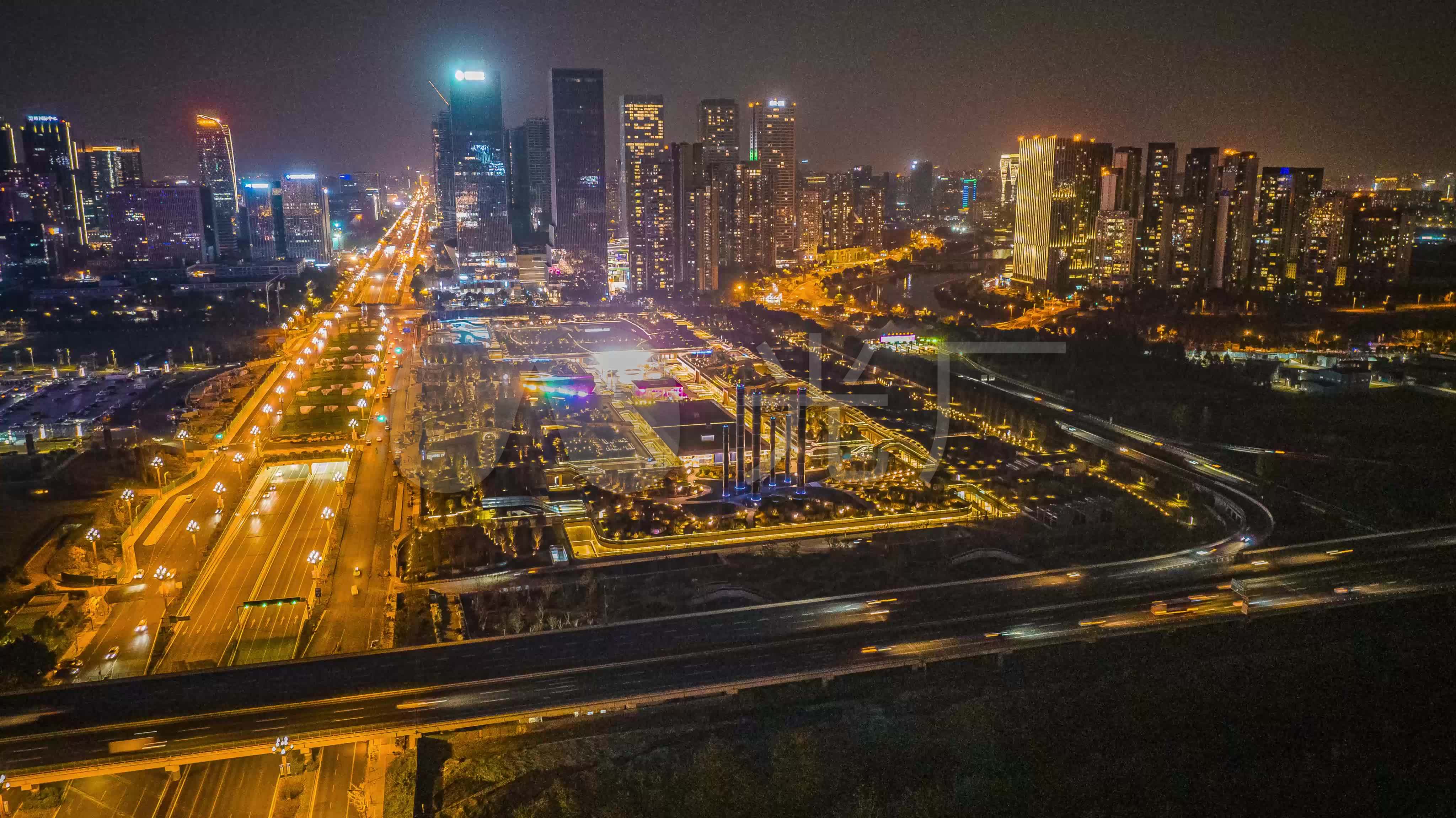成都SKP商场夜景航拍延时摄影4K_4096X2304_高清视频素材下载(编号:9958321)_实拍视频_光厂(VJ师网) www ...
