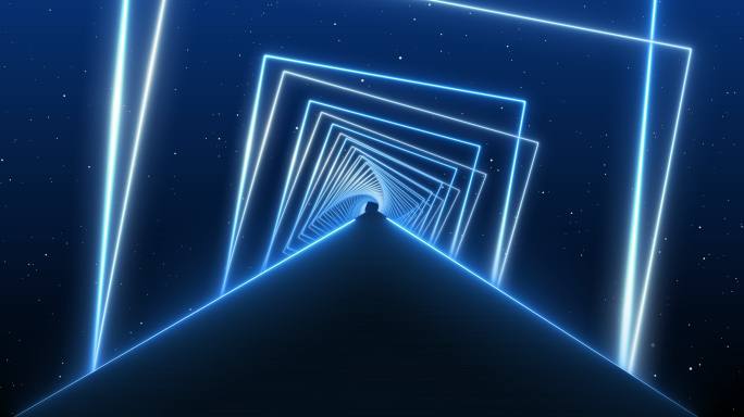 元宇宙隧道D（ae模板）光线通道空间未来
