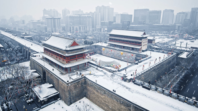 西安永宁门雪景（合集）