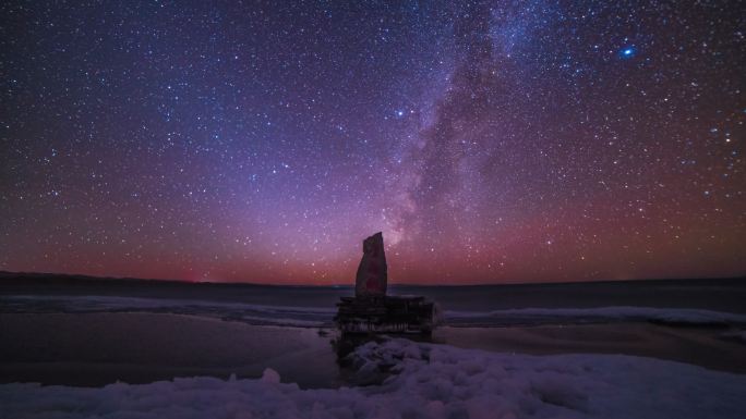 青海湖银河星空