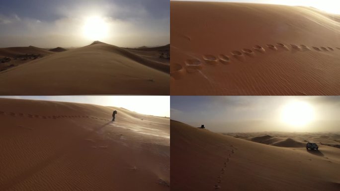 沙漠素材沙化风沙防沙治沙 环境治理抗旱