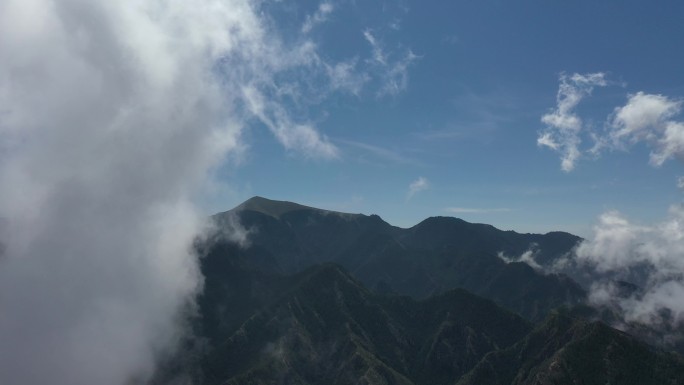 贺兰山  自然 景色 云移动 云海