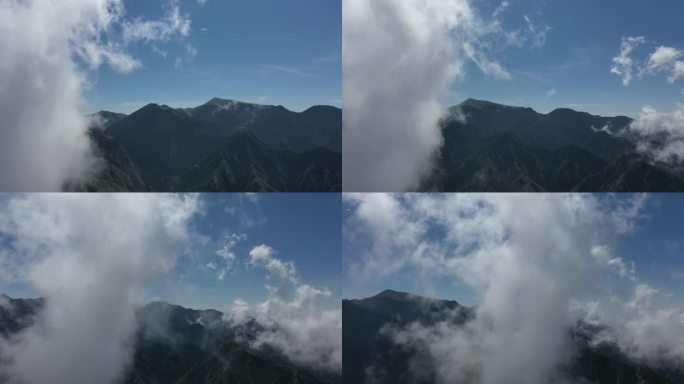 贺兰山  自然 景色 云移动 云海