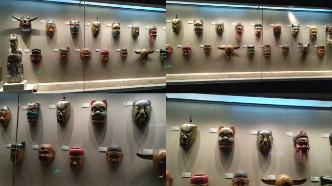 （合辑）傩面具非遗传承民间艺人木雕
