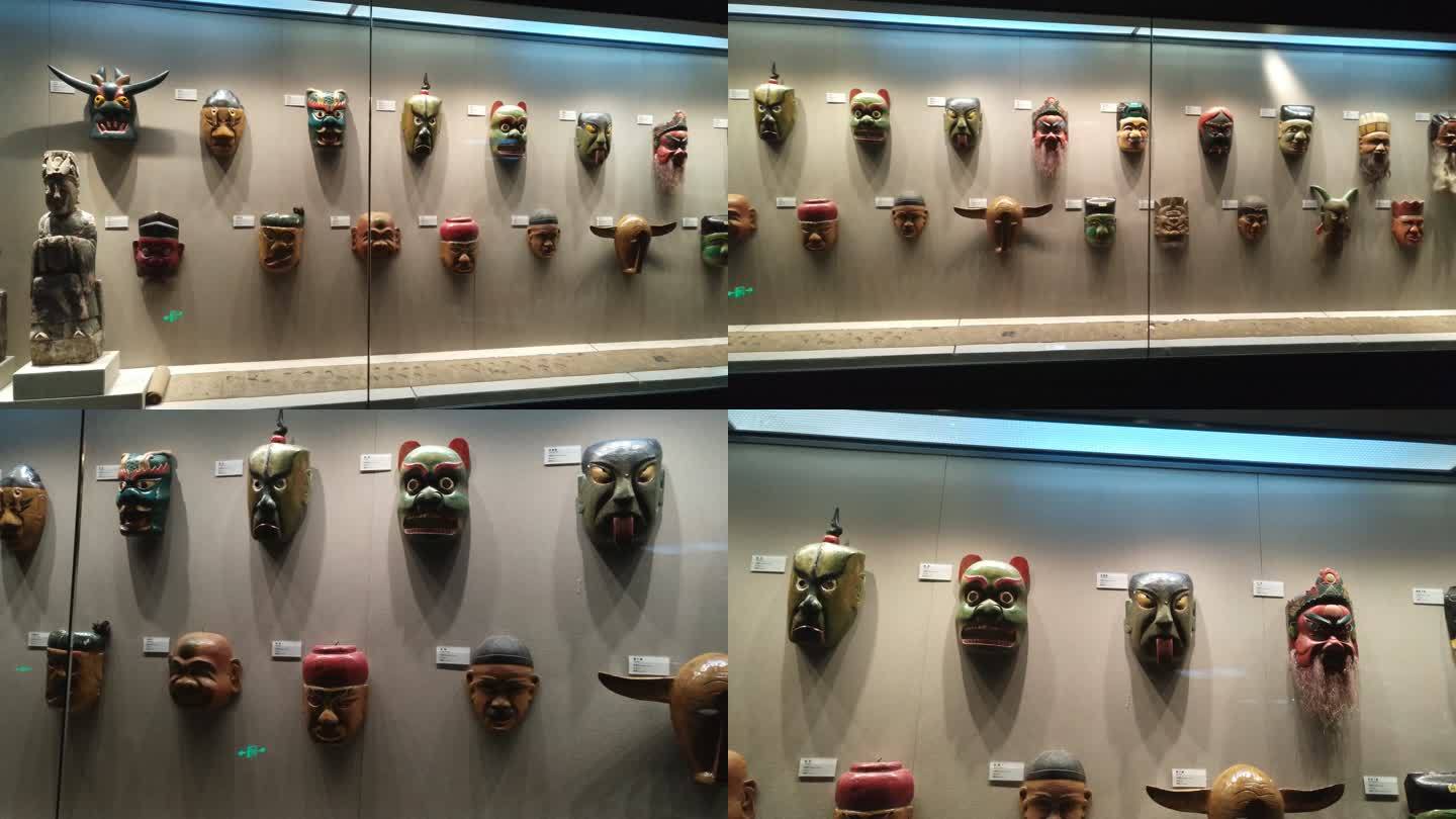 （合辑）傩面具非遗传承民间艺人木雕