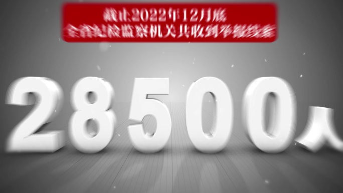 纪委 监察 反腐警示数据AE模板