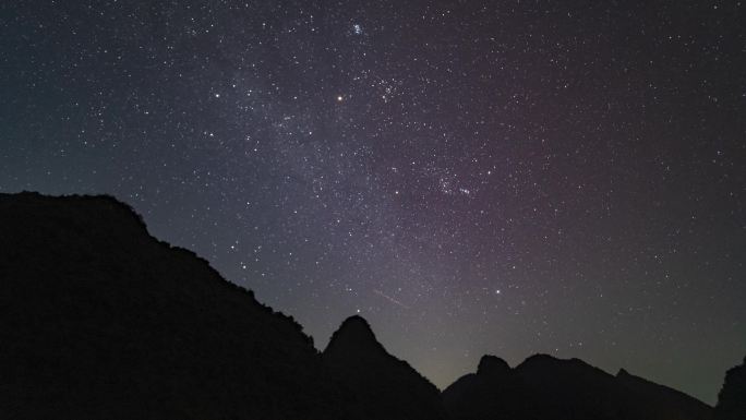 双子座流星雨星空延时