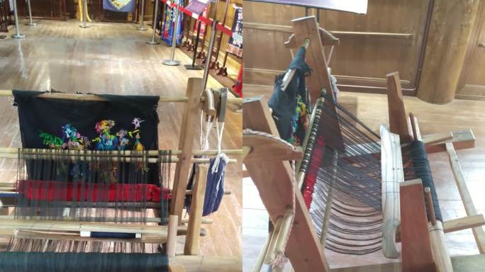（合辑）土家族西兰卡普织布机布匹传统工艺