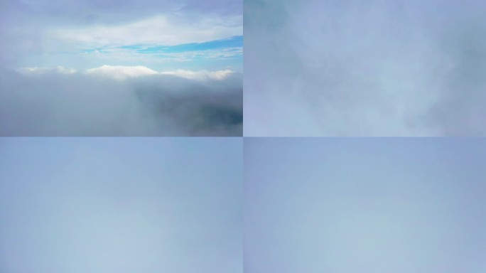 云雾穿梭4K素材