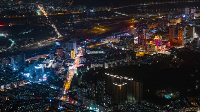 【高清6k】本溪城市夜景航拍