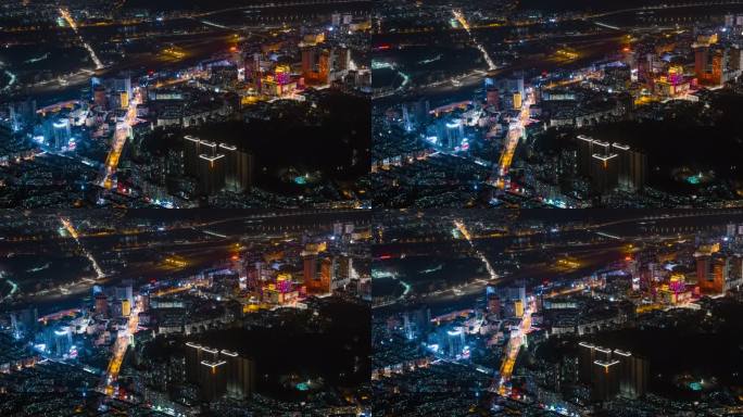 【高清6k】本溪城市夜景航拍