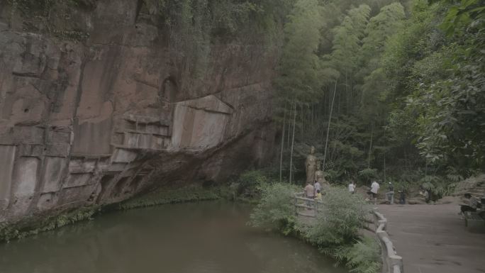 四川眉山中岩景区4K航拍(log未调色)