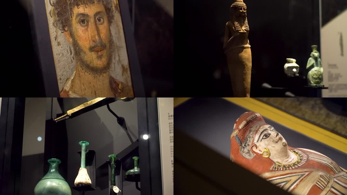 博物馆古代文物历史展示陈列展览馆雕塑
