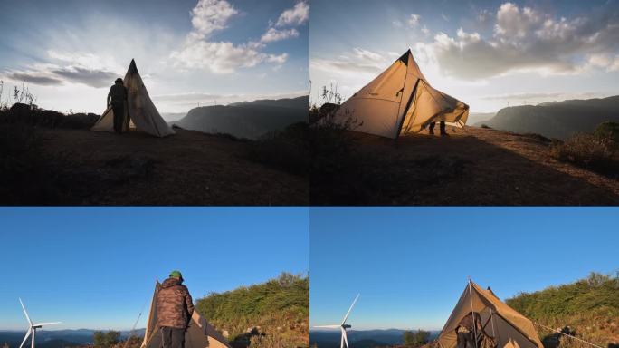 【6K】露营搭帐篷