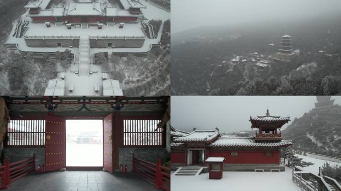 太原太山龙泉寺雪景