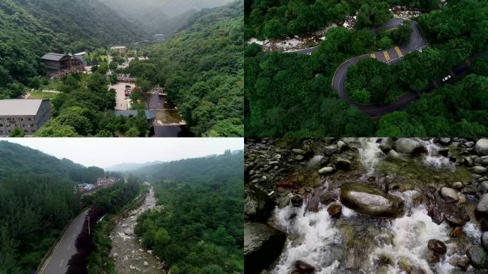 秦岭山中小河人家