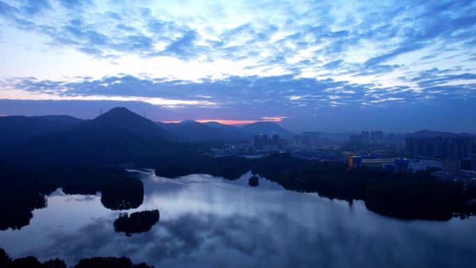 航拍深圳坪山大山陂水库4/4