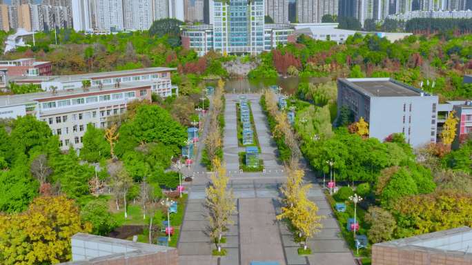 四川师范大学龙泉校区航拍