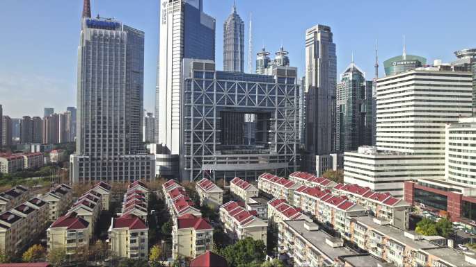 航拍上海证券大厦