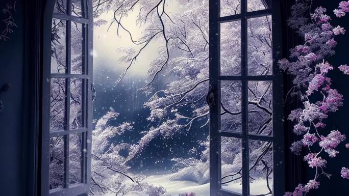窗外的雪花