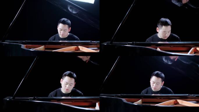 【4K】男子弹钢琴音乐晚会
