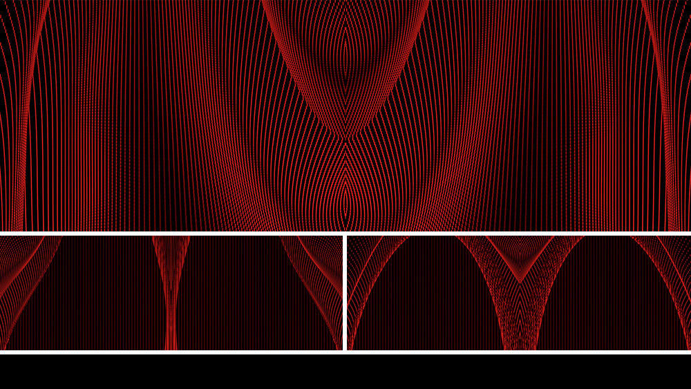 【宽屏时尚背景】红黑炫酷立体曲线矩阵科技