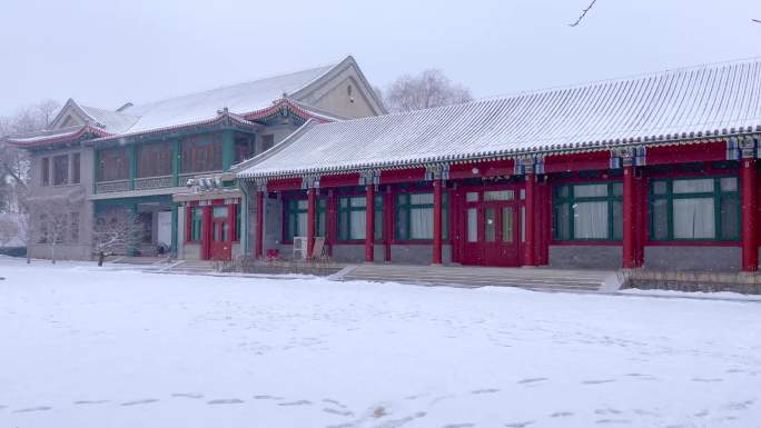 北京醇亲王府雪景