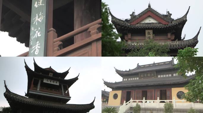 鼓楼建筑特写高邮古代中国风空镜C019