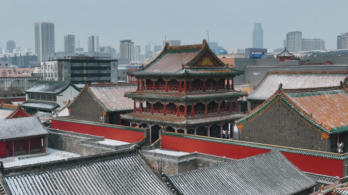 沈阳故宫雪景