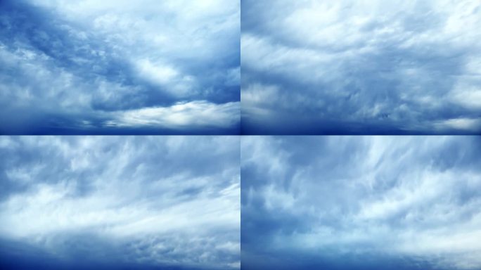【HD天空】阴郁蓝天乌云风起云涌虚幻场景