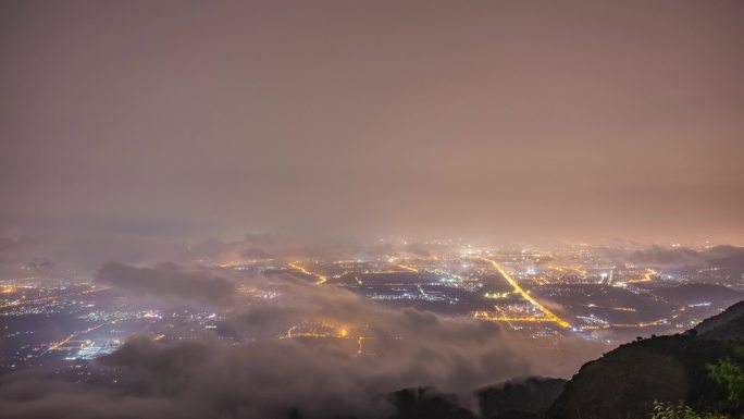 北京城夜景云海
