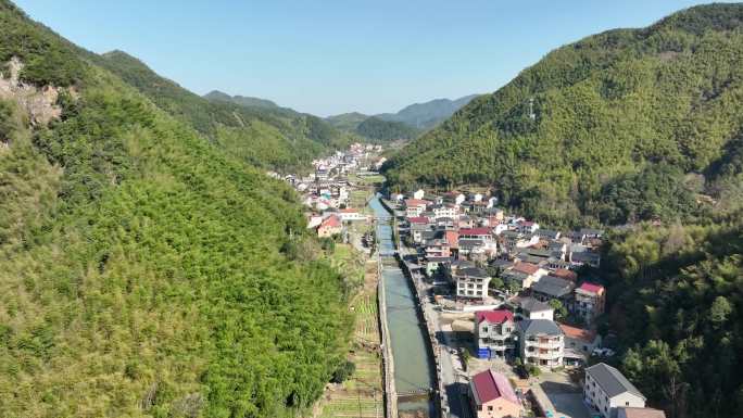 4K航拍五泄风景区北门