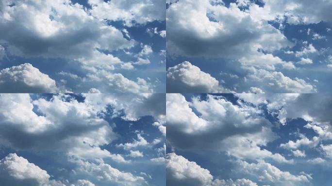 【HD天空】缓慢云动平静治愈蓝天白云空间
