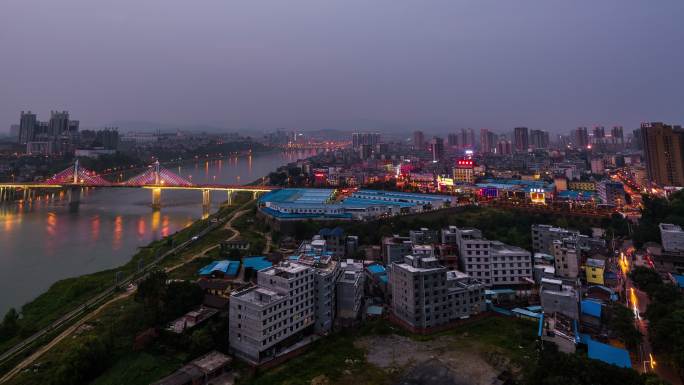 陕西安康汉滨夜景