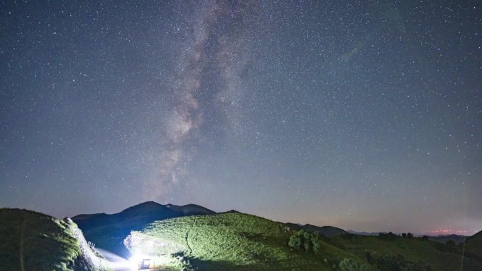 北京灵山星空银河延时