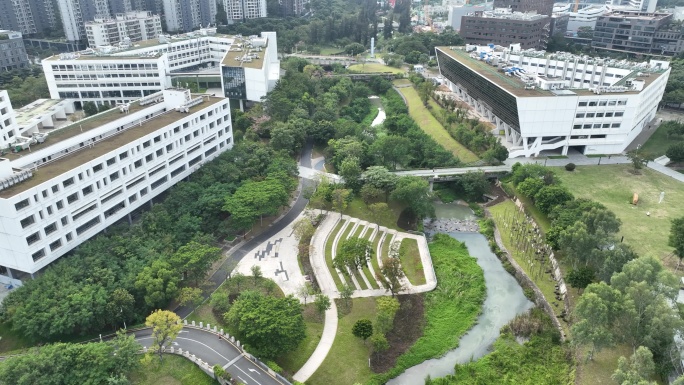 深圳南山区南方科技大学航拍