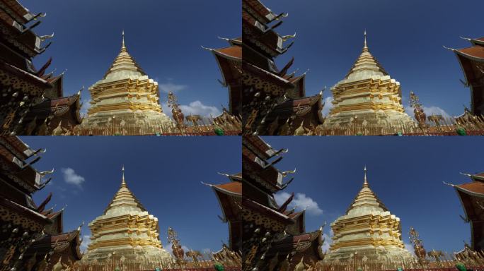 泰国寺庙延时摄影