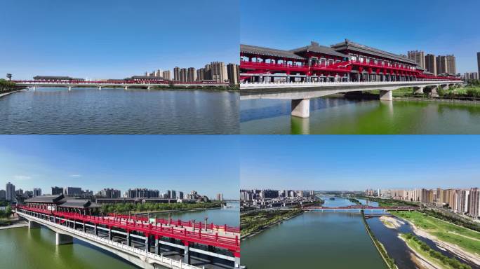 咸阳湖廊桥4K