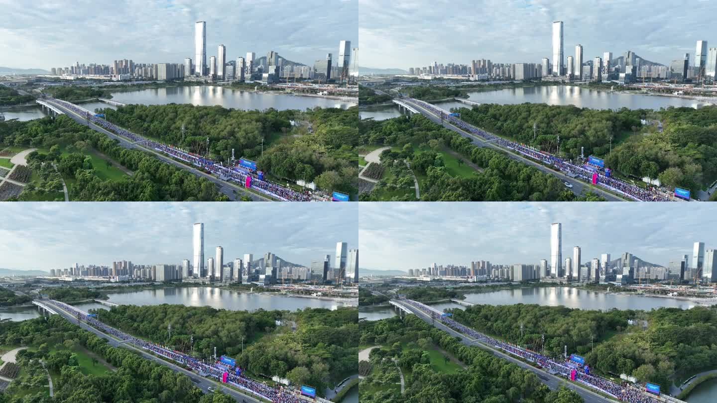 2022深圳南山半程马拉松航拍