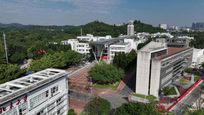 深圳南山区塘朗北京大学航拍