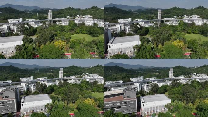 深圳南山区大学城北京大学校区航拍