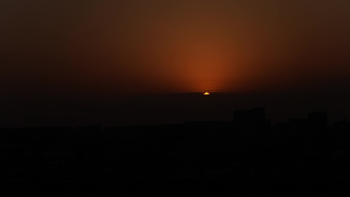 傍晚日落太阳夕阳延时落山