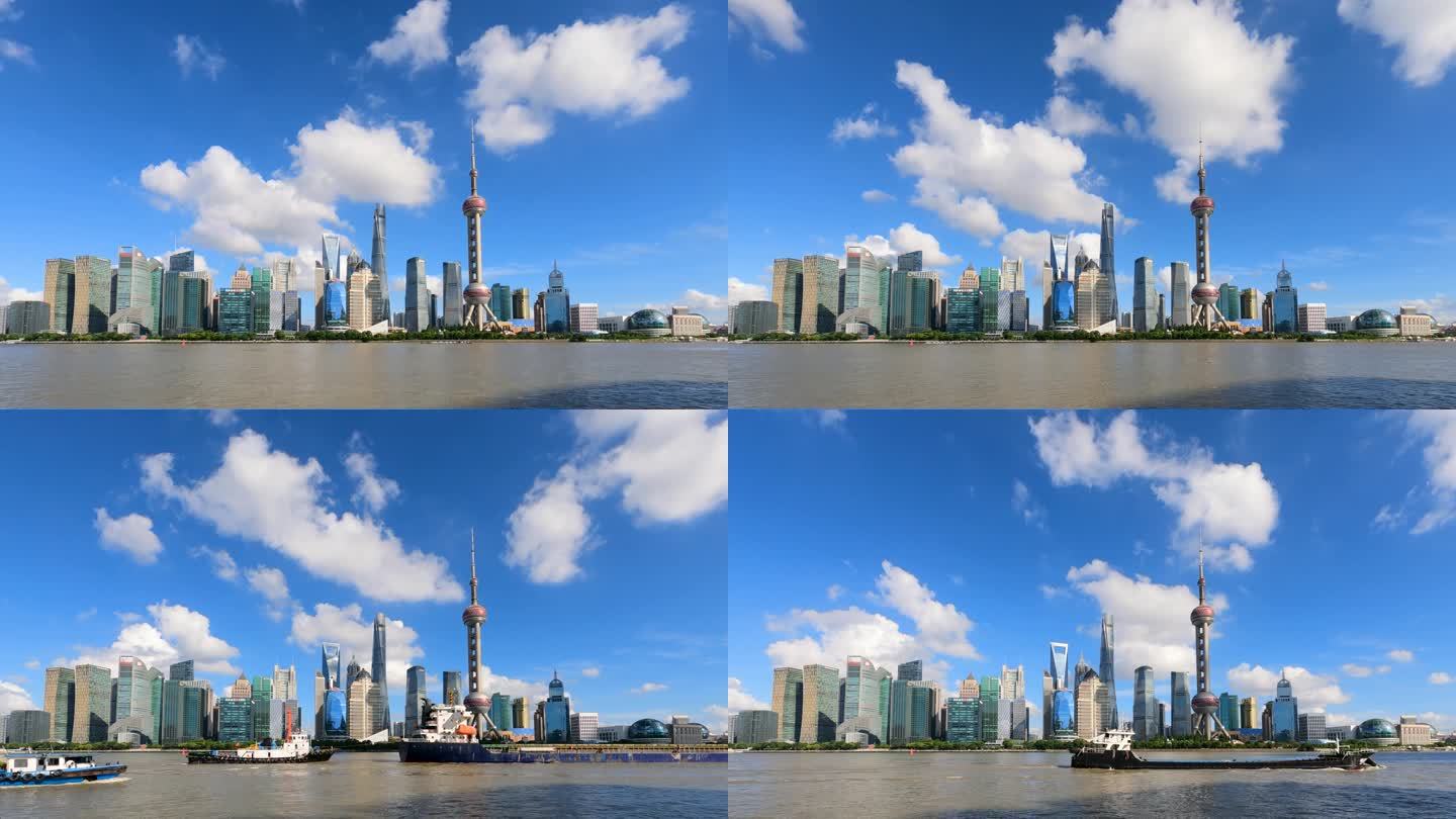 上海外滩城市风光延时视频