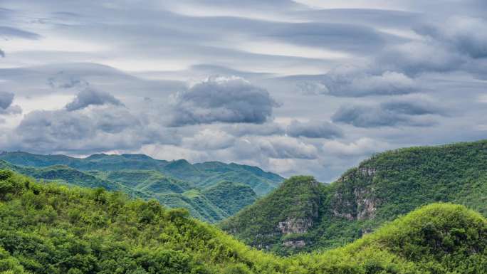 雨后的大山云动延时